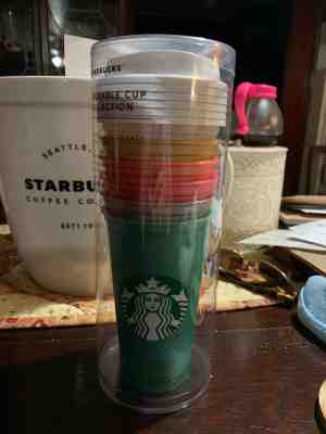 StarBucks Reusable cup collection set of 6. New Star Bucks cup set of 6 - Sold on eBay Oct, 25th 2019 for $16.99