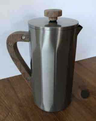 Starbucks French Press Coffee Maker Brushed Stainless w/ Walnut Wood Handle - Sold on eBay Oct, 25th 2019 for $29.99