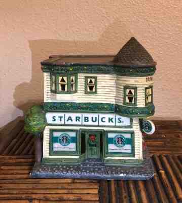 Starbucks Coffee Lighted Christmas Village Cafe 1998 Collectible Decoration - Sold on eBay Oct, 25th 2019 for $52.99