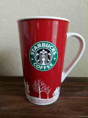 Starbucks Red Holiday 2006 Tall Mug Cup 16 oz Winter Christmas Snow Check Boxes - Sold on eBay Oct, 25th 2019 for $16.00