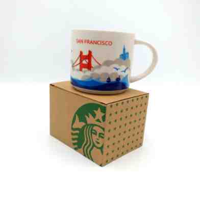 Starbucks 14oz San Francisco Coffee Mug Cup YAH You Are Here Collection Ceramic - Sold on eBay Oct, 25th 2019 for $18.50