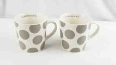 Two 2005 Starbucks Gray Polka Dot Mugs - Rare! - Sold on eBay Oct, 25th 2019 for $20.00