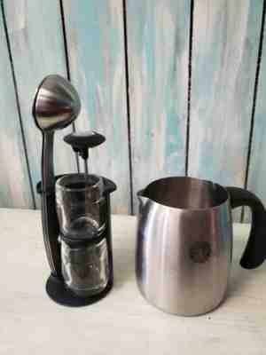  Starbucks Coffee Barista Espresso Kit Shot Glasses Spoon Thermometer Pitcher - Sold on eBay Oct, 25th 2019 for $29.99