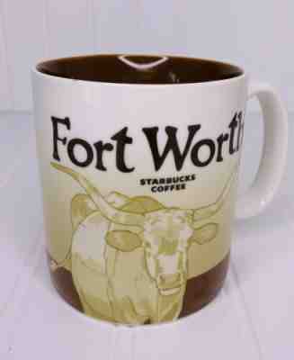 2010 Starbucks City Mug Collector Series Fort Worth 16oz Ceramic Coffee Mug Cup  - Sold on eBay Oct, 25th 2019 for $18.99