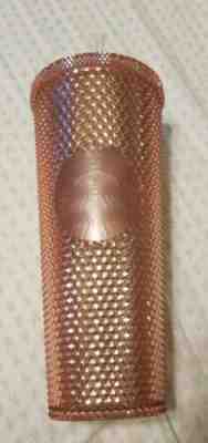 Starbucks Pink Tumbler 2019 Rose Gold Radiant Iridescent Jeweled 24oz Cold Cup - Sold on eBay Oct, 25th 2019 for $40.00