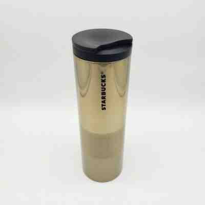 Starbucks Coffee Gold Stainless Steel Travel Tumbler Mug 2015 16oz Pre-owned EUC - Sold on eBay Oct, 25th 2019 for $29.99