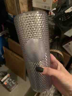 Fall 2019 Starbucks Silver  Studded Tumbler Cup Limited Edition - Sold on eBay Oct, 25th 2019 for $46.00