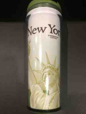 New York RARE Starbucks Coffee Thermos Tumbler 12 Oz Statue of Liberty 2008 - Sold on eBay Oct, 25th 2019 for $25.79
