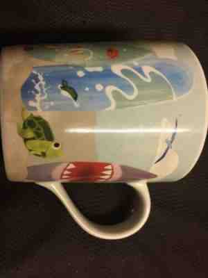 Starbucks Coffee Mug Hawaii Surf Board Beach Shark Turtle Bone China 2010 3.75” - Sold on eBay Oct, 25th 2019 for $17.99