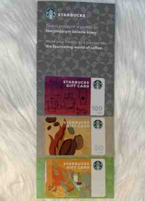 Starbucks POLAND GIFT CARDS (3) First Release Very Hard To Find RARE W/ Sleeves - Sold on eBay Oct, 25th 2019 for $179.00