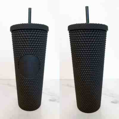 RARE 2019 Starbucks Matte Black Siren Reusable Studded Cold Cup Tumbler W/SKU. - Sold on eBay Oct, 25th 2019 for $69.00