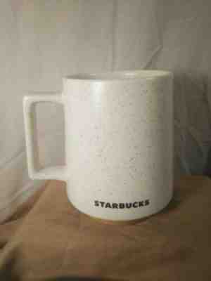 Starbucks 2017 Speckled White Ceramic Mug 16oz Cork Bottom Coffee Cup Desk New - Sold on eBay Oct, 25th 2019 for $16.00