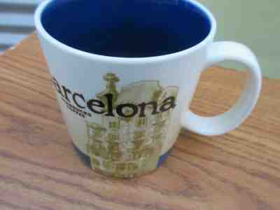 Starbucks Barcelona Coffee Mug  City Collector Series 2010 Blue --located bk1 - Sold on eBay Oct, 25th 2019 for $34.99