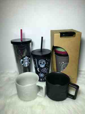 Starbucks 2019 Halloween Collection Glitter Skull Tumbler Reusable Hot Cups, Mug - Sold on eBay Oct, 25th 2019 for $170.00