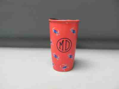 New Starbucks Maryland Blue Crab Ceramic Tumbler Travel Mug Orange 12oz.  - Sold on eBay Oct, 25th 2019 for $39.99