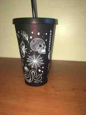 starbucks halloween tumbler 2019 skull 16 oz black sold out - Sold on eBay Oct, 25th 2019 for $27.99