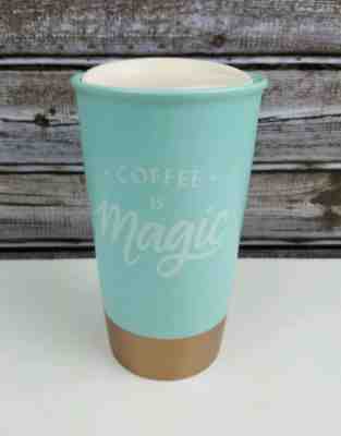 STARBUCKS LIMITED EDITION 2018 CERAMIC CUP MUG COFFEE IS MAGIC 12 OZ. LIGHT BLUE - Sold on eBay Oct, 25th 2019 for $16.00