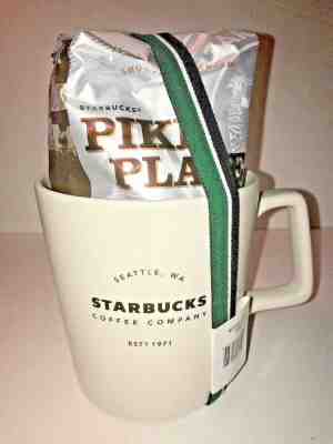 Starbucks 2018 Holiday Edition 18oz Mug + Full Bag Pike's Place Med Roast (NEW) - Sold on eBay Oct, 24th 2019 for $49.99