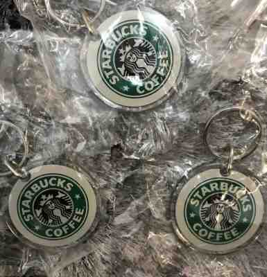 Starbucks Coffee Key Ring Keychain Mermaid Logo Original Round Set Of 5 - Sold on eBay Oct, 24th 2019 for $17.00