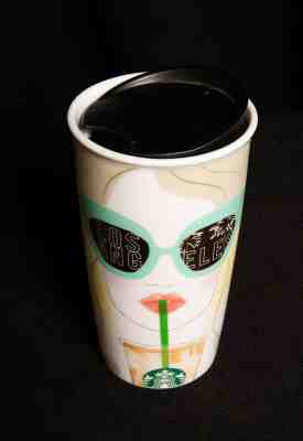[Free Shipping] NWT Starbucks Los Angeles Traveler Double Wall Ceramic Tumbler - Sold on eBay Oct, 24th 2019 for $31.20