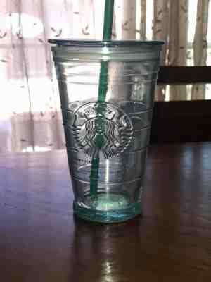Starbucks Recycled Glass Tumbler 16 Oz Cup Cold To Go NEW - Sold on eBay Oct, 24th 2019 for $20.00