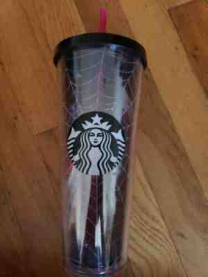 New Starbucks 2019 Glitter Spiderweb Limited Edition Tumbler Cup Halloween Fall - Sold on eBay Oct, 24th 2019 for $28.99