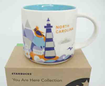 Starbucks Coffee Mug North Carolina You Are Here 14 oz New in Box - Sold on eBay Oct, 24th 2019 for $22.49