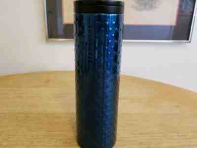 Starbucks 2015 Stainless Steel Dark Blue Divot Tumbler, 16 oz.  - Sold on eBay Oct, 24th 2019 for $16.95