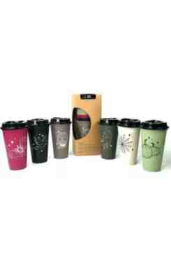 STARBUCKS HALLOWEEN REUSABLE HOT CUPS WITH LIDS TUMBLER FALL LIMITED - Sold on eBay Oct, 24th 2019 for $17.00