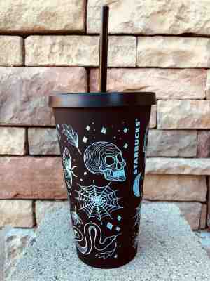 Starbucks Halloween 2019 Skull 16 Oz Tumbler Cup Purple Black NEW Free Shipping - Sold on eBay Oct, 24th 2019 for $50.00
