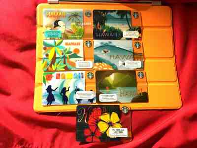 HOT SALE! OOP (7) NEW MINT STARBUCKS HAWAII NENE HOLO HULA 2008-2017 CARDS LOT - Sold on eBay Oct, 24th 2019 for $25.88