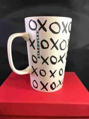Starbucks Coffee Tall Mug Kisses & Hugs XOXO 16oz Dot Collection New in Box 2015 - Sold on eBay Oct, 24th 2019 for $21.75