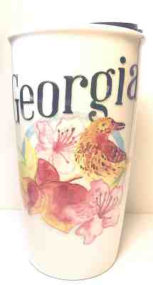 Starbucks Coffee Georgia Ceramic Double Wall Traveler Tumbler 12 Ozs Cup New LE  - Sold on eBay Oct, 24th 2019 for $51.99