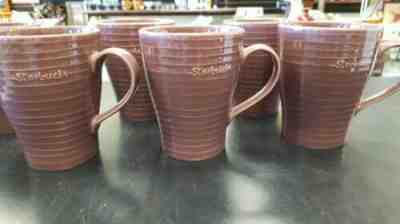 Starbucks Coffee Mug by Design House Stockholm, 12 oz plum ribbed ( six ) new - Sold on eBay Oct, 24th 2019 for $18.00