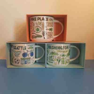 3 Starbucks NWT Been There Mugs Pike Place, Seattle AND Washington Original! - Sold on eBay Oct, 24th 2019 for $75.00