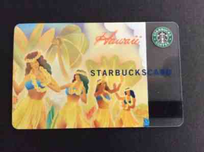Starbucks Card 2004 Hawaii's First Edition The Hula Girls - Sold on eBay Oct, 24th 2019 for $17.00