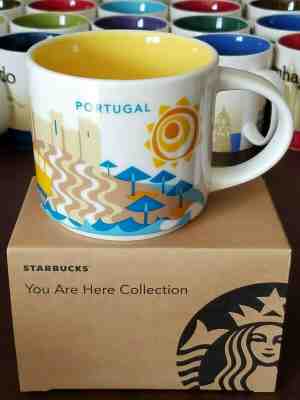 rare mugs Starbucks PORTUGAL You Are Here (YAH) 14 oz mug with SKU tag - Sold on eBay Oct, 24th 2019 for $39.95