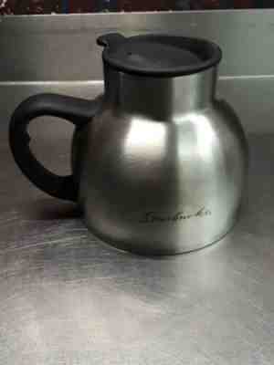 STARBUCKS  Classic Stainless Steel 16 oz. Chubby Coffee Mug, Lid, Non Skid - Sold on eBay Oct, 24th 2019 for $19.95