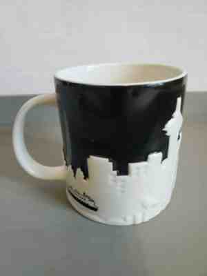 New STARBUCK Collector Series Seattle Space Needle Black White Mug Cup 2012 16oz - Sold on eBay Oct, 24th 2019 for $19.99