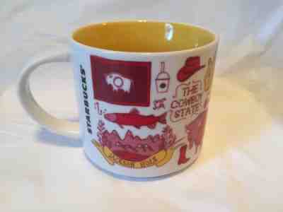 Starbucks Wyoming Been There Series 14 Oz Collectable Mug White Red Yellow - Sold on eBay Oct, 24th 2019 for $25.00