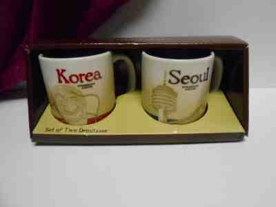 STARBUCKS Set of Two Demitasse Cups Korea and Seoul, New in Box, Never Used EXC - Sold on eBay Oct, 24th 2019 for $89.95