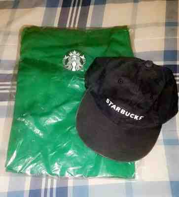 Starbucks Apron Green NEW with gently used HAT Halloween Costume Barista Uniform - Sold on eBay Oct, 24th 2019 for $34.99