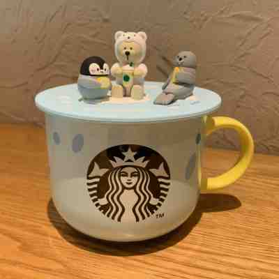 Starbucks Cup 2019 China Summer Marine Series 14oz Silica Gel Cover Set - Sold on eBay Oct, 24th 2019 for $29.99