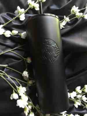 Starbucks Matte Black Tumbler Stainless Steel Cup LIMITED - NEW - Halloween Gift - Sold on eBay Oct, 24th 2019 for $36.00