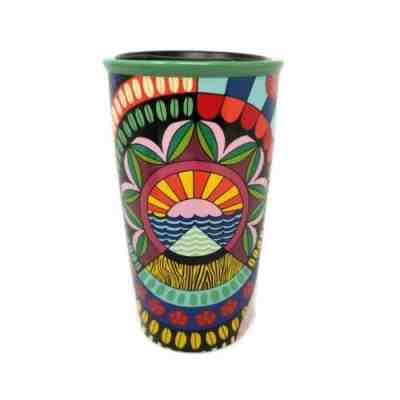 New Starbucks Limited Edition Jessie & Katey 12oz Ceramic Travel Tumbler Mug  - Sold on eBay Oct, 24th 2019 for $29.09