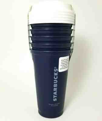 NEW - Starbucks Coffee Reusable Cup Navy Blue Tumbler 16 oz - 5 Pack.  - Sold on eBay Oct, 24th 2019 for $18.99