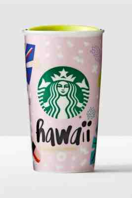 [Starbucks] Hawaii Pink Double Wall Traveler - 12 oz - Sold on eBay Oct, 24th 2019 for $59.99