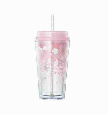 Starbucks Korea 2019 cherry Blossom Floating Cold Tumbler 473ml Limited  - Sold on eBay Oct, 24th 2019 for $37.40