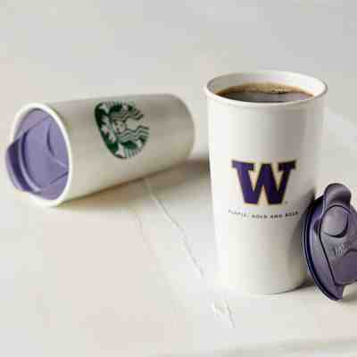 [Starbucks]  University Washington Double Wall Traveler - 12 oz - Sold on eBay Oct, 24th 2019 for $49.99