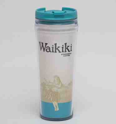 Starbucks Coffee Waikiki Edition 2010 Tumbler Travel Mug 12oz  - Sold on eBay Oct, 23rd 2019 for $18.00